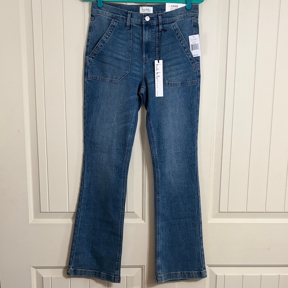 Nicole Miller Medium Wash SOHO High Rise Bootcut Jeans Size 6 NWT